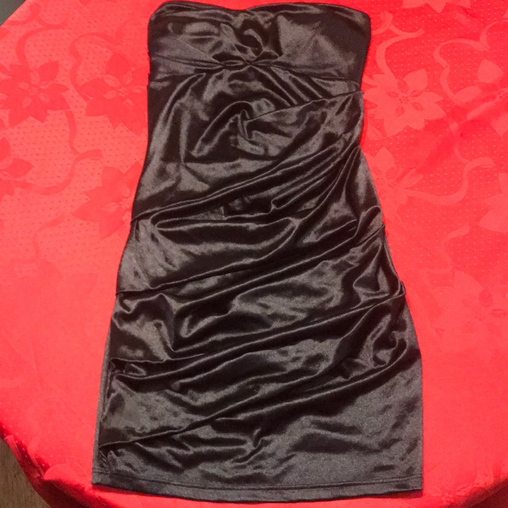 Black mini dress